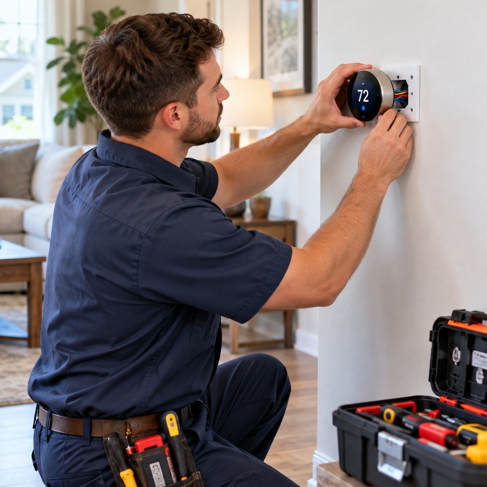 Residential HVAC equipment serving a Tennessee home
